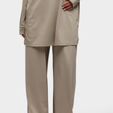 Wide Leg Pants - Soft Taupe