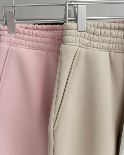 Pantalon de survêtement oversize en polaire taille haute pour femme