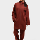 Zip Up Hoodie - Cherry Red