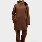 Zip Up Hoodie - Chocolate Brown
